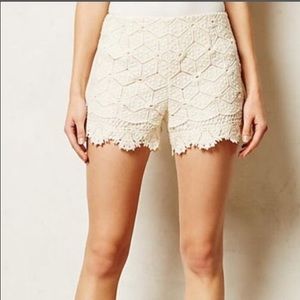 Dolce Vita White Lace Shorts
